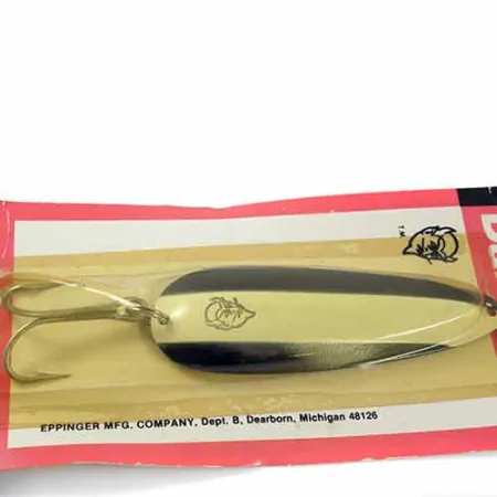 Eppinger Dardevle, 1oz Black / White / Nickel fishing spoon #1365