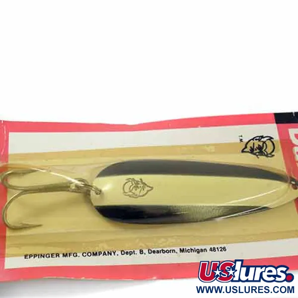  Eppinger Dardevle, 1oz Black / White / Nickel fishing spoon #1365