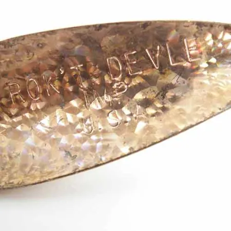 Vintage Eppinger  Dardevle Rok't Imp, 3/4oz Copper Crystal fishing spoon #1376