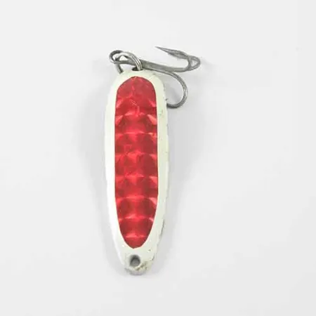 Vintage Eppinger Dardevle Cop-E-Cat 7300, 1/2oz White / Red / Nickel fishing spoon #1380