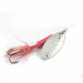 Vintage  Yakima Bait Worden’s Original Rooster Tail, 1/8oz Nickel / Red spinning lure #1384