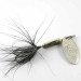 Vintage  Yakima Bait Worden’s Original Rooster Tail, 1/8oz Nickel / Black spinning lure #1385