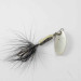 Vintage  Yakima Bait Worden’s Original Rooster Tail, 1/8oz Nickel / Black spinning lure #1385