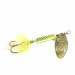 Vintage  Yakima Bait Worden’s Original Rooster Tail, 3/16oz Brass / Bright Green spinning lure #1386