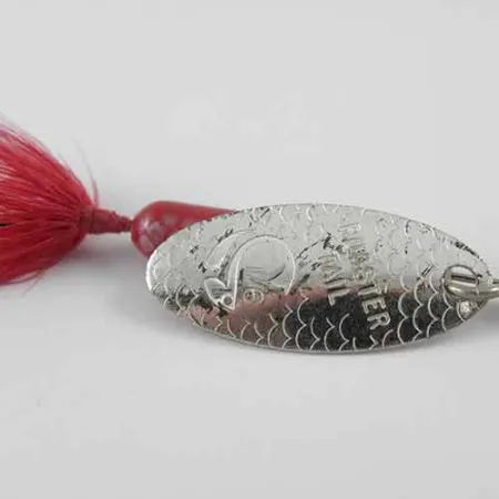 Vintage Yakima Bait Worden’s Original Rooster Tail, 3/16oz Brass / Red spinning lure #1387