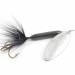 Vintage  Yakima Bait Worden’s Original Rooster Tail 6, 1/2oz Nickel / Black spinning lure #1394