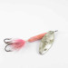 Vintage  Yakima Bait Worden’s Original Rooster Tail 6, 1/2oz Silver / Pink spinning lure #1396