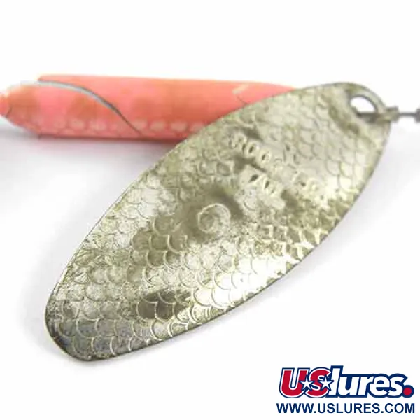 Vintage  Yakima Bait Worden’s Original Rooster Tail 6, 1/2oz Silver / Pink spinning lure #1396