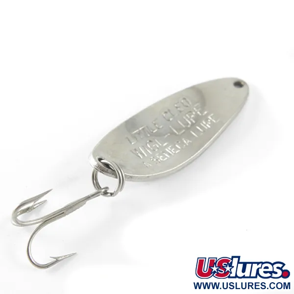 Vintage  Seneca Little Cleo, 1/4oz Nickel fishing spoon #1402