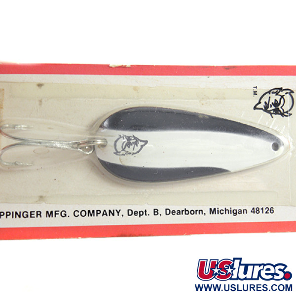  Eppinger Dardevle Imp, 2/5oz Black / White / Nickel fishing spoon #1406