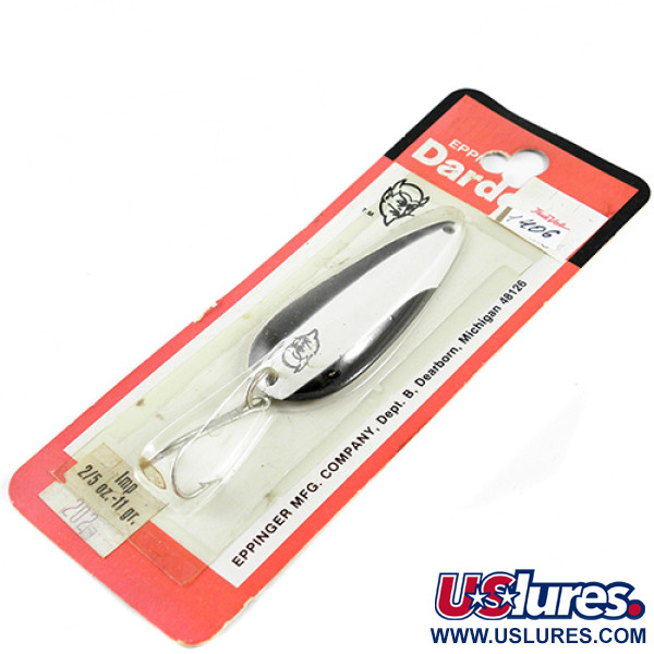  Eppinger Dardevle Imp, 2/5oz Black / White / Nickel fishing spoon #1406