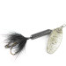 Vintage  Yakima Bait Worden’s Original Rooster Tail 4, 1/4oz Black / Nickel spinning lure #1417