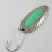 Vintage    Blue Fox Pixee , 3/4oz Nickel / Green fishing spoon #1424