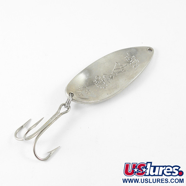 Vintage  Seneca Little Cleo (Hula Girl), 3/4oz Nickel fishing spoon #1428