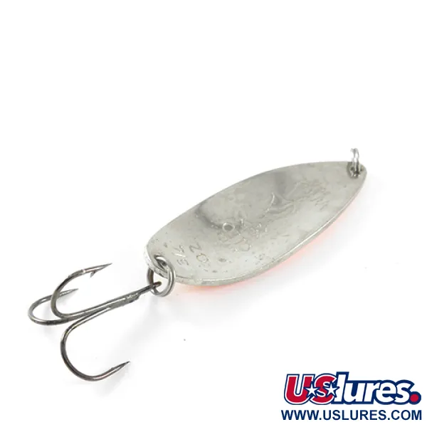 Vintage  Seneca Little Cleo (Hula Girl), 3/4oz Yellow / Orange / Nickel fishing spoon #1432