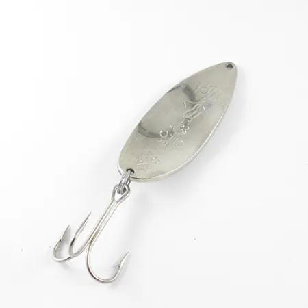 Vintage Seneca Little Cleo (Hula Girl), 3/4oz Nickel / Blue fishing spoon #1433