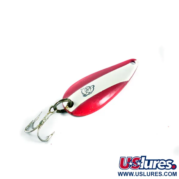 Vintage  Eppinger Dardevle Spinnie, 1/3oz Red / White / Nickel fishing spoon #1438