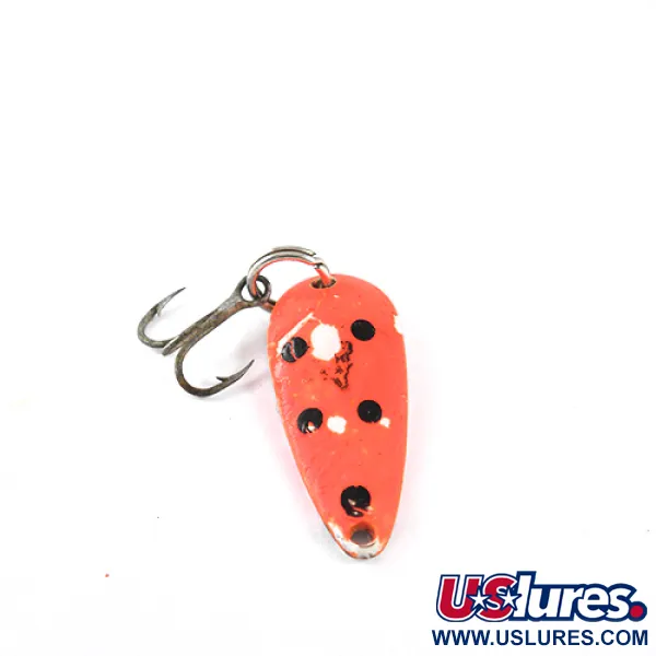 Vintage  Eppinger Dardevle Lildevle, 1/8oz Fluorescent Pink / Black / Nickel fishing spoon #1439