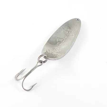 Vintage Seneca Little Cleo (Hula Girl), 1/3oz Nickel / White fishing spoon #1441