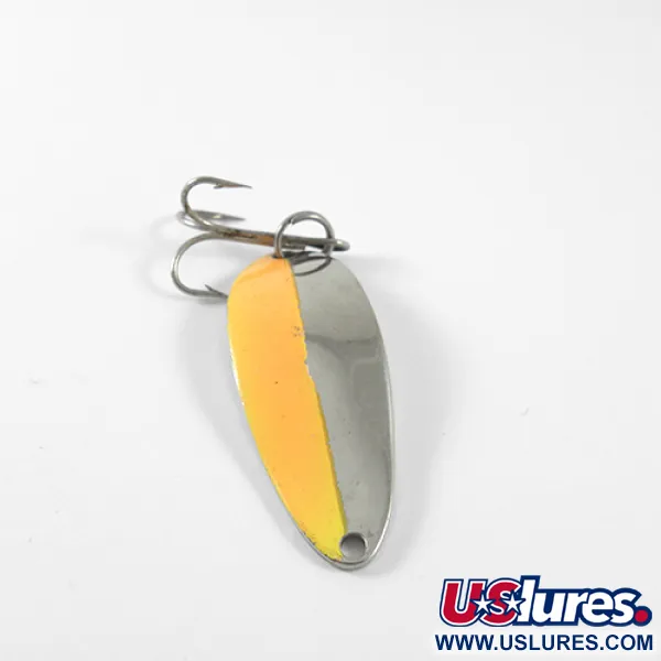 Vintage  Seneca Little Cleo (Hula Girl), 1/3oz Nickel / Orange fishing spoon #1445
