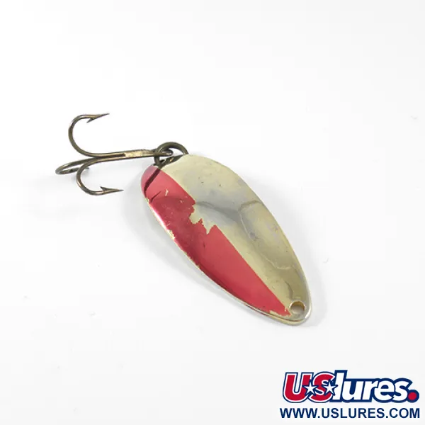 Vintage  Seneca Little Cleo (Hula Girl), 1/2oz Red / Gold fishing spoon #1447