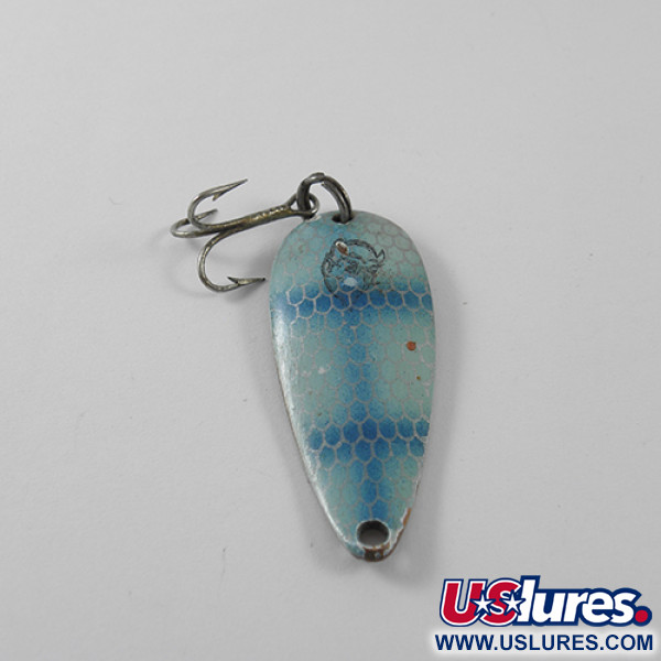 Vintage  Eppinger Dardevle Spinnie, 1/3oz Light Blue / Copper fishing spoon #1453