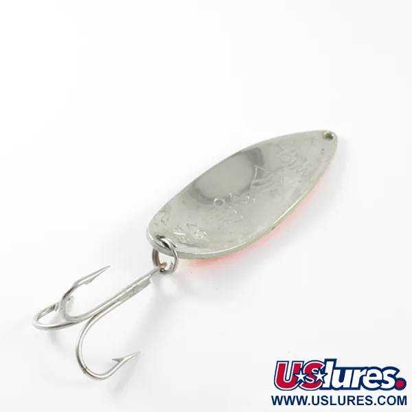 Vintage  Seneca Little Cleo (Hula Girl), 3/4oz Fire Tiger / Nickel fishing spoon #1454