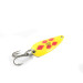 Vintage  Eppinger Dardevle Lildevle, 1/8oz Five of diamonds (Red / Yellow / Brass) fishing spoon #1455