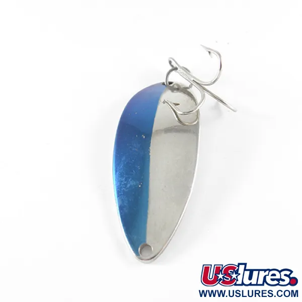 Vintage  Seneca Little Cleo (Hula Girl), 1/2oz Nickel / Blue fishing spoon #1464