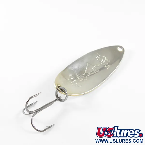 Vintage  Seneca Little Cleo (Hula Girl), 1/2oz Nickel / Red fishing spoon #1468