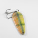 Vintage  Eppinger DARDEVLE Imp, 2/5oz Green / Yellow / Nickel fishing spoon #1470