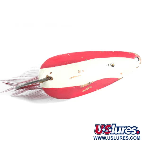 Vintage  Eppinger Weedless Dardevle Dardevlet , 3/4oz Red / White / Copper fishing spoon #1471