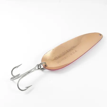 Vintage Eppinger Dardevle, 1oz Red / White / Copper fishing spoon #1472