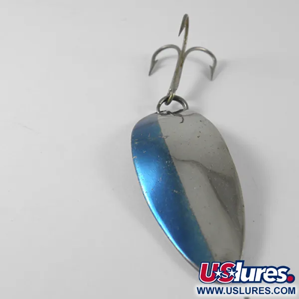 Vintage  Seneca Little Cleo (Hula Girl), 1/2oz Nickel / Blue fishing spoon #1491