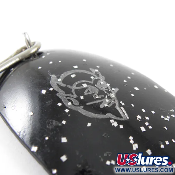 Vintage  Eppinger Dardevle Trolldevle, 1 1/3oz Black / Glitter fishing spoon #1498