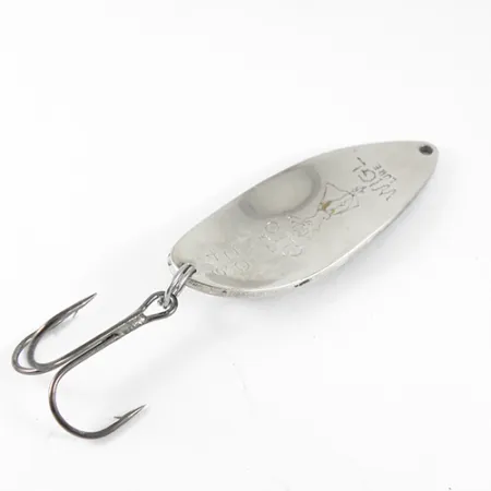 Vintage Seneca Little Cleo (Hula Girl), 3/4oz Nickel / Blue fishing spoon #1499