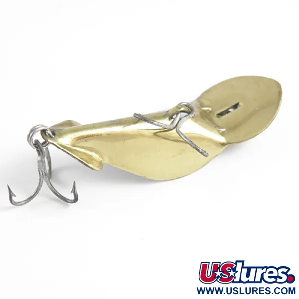 Vintage   Buck Perry spoonplug, 1/4oz Brass fishing spoon #1500