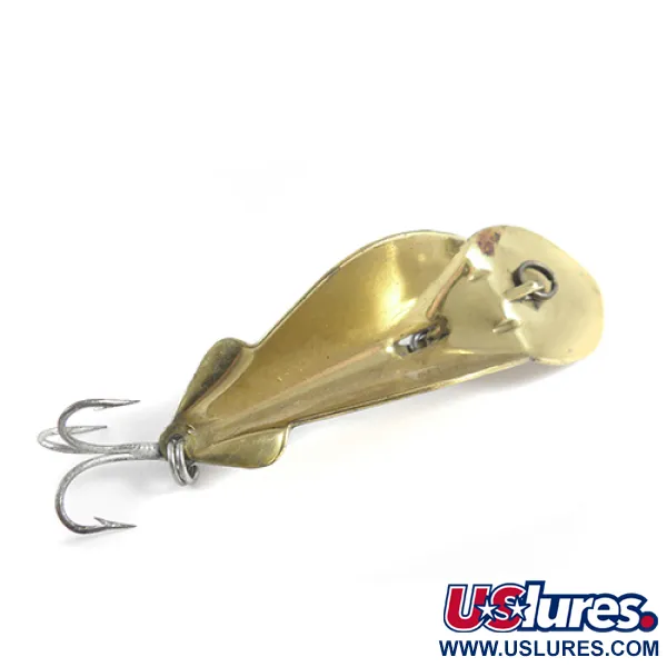 Vintage   Buck Perry spoonplug, 1/4oz Brass fishing spoon #1500