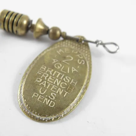 Vintage Mepps Aglia 2, 3/16oz Brass spinning lure #1503