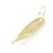 Vintage   Weedless Johnson Silver Minnow, 2/5oz Gold (24-carat Gold plated) fishing spoon #1510