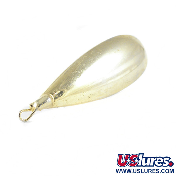 Vintage   Weedless Johnson Silver Minnow, 2/5oz Gold (24-carat Gold plated) fishing spoon #1510