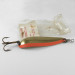  Luhr Jensen Krocodile , 1oz Orange / Gold fishing spoon #1514