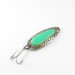 Vintage   Blue Fox Pixee , 1/2oz Silver / Green fishing spoon #1520