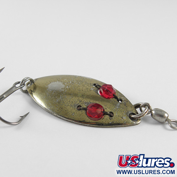 Vintage  Hofschneider RED EYE, 1/4oz Bronze (Brass) / Red Eyes fishing spoon #1521
