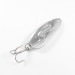 Vintage  Kushner Tackle Kush Spoon, 1/3oz Nickel / White / Green fishing spoon #1524