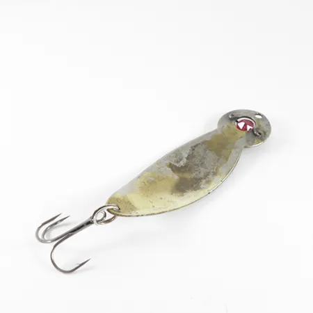 Vintage Lucky Strike, 2/5oz Silver / Gold Plated fishing spoon #1527