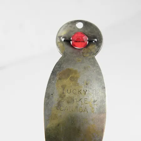 Vintage Lucky Strike, 2/5oz Silver / Gold Plated fishing spoon #1527