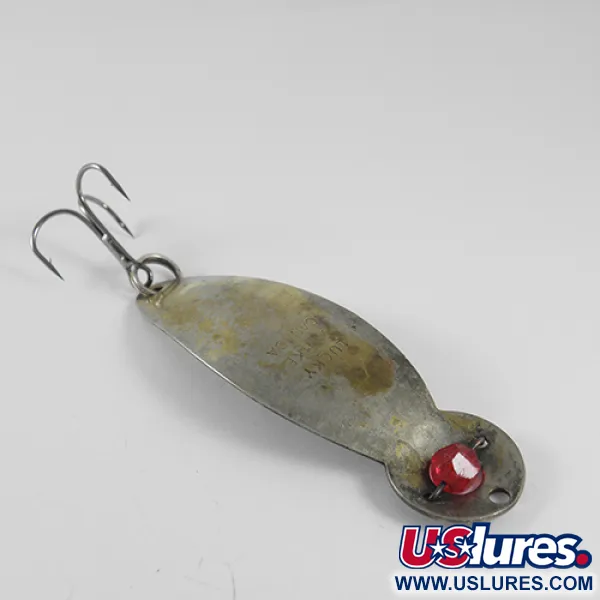 Vintage   Lucky Strike, 2/5oz Silver / Gold Plated fishing spoon #1527