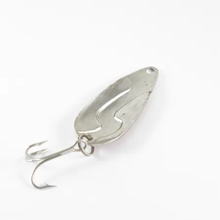 Vintage Weber Kobbler, 1/4oz Nickel / Red / White fishing spoon #1529