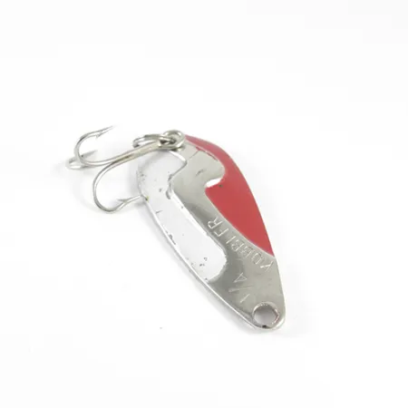 Vintage Weber Kobbler, 1/4oz Nickel / Red / White fishing spoon #1529
